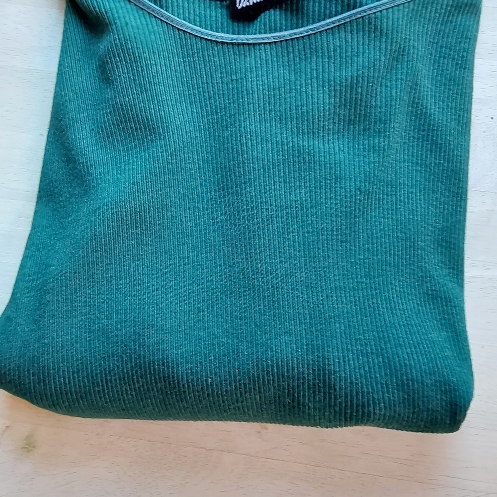 Womens Green Crewneck Sweater